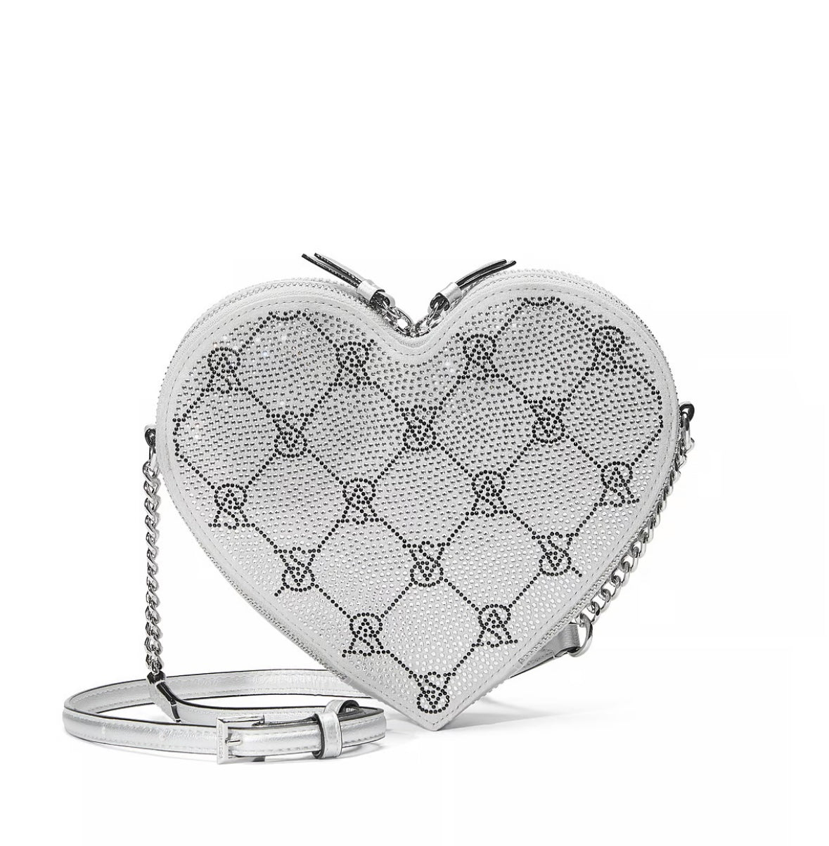 Cartera Victorias Secret Heart Grey