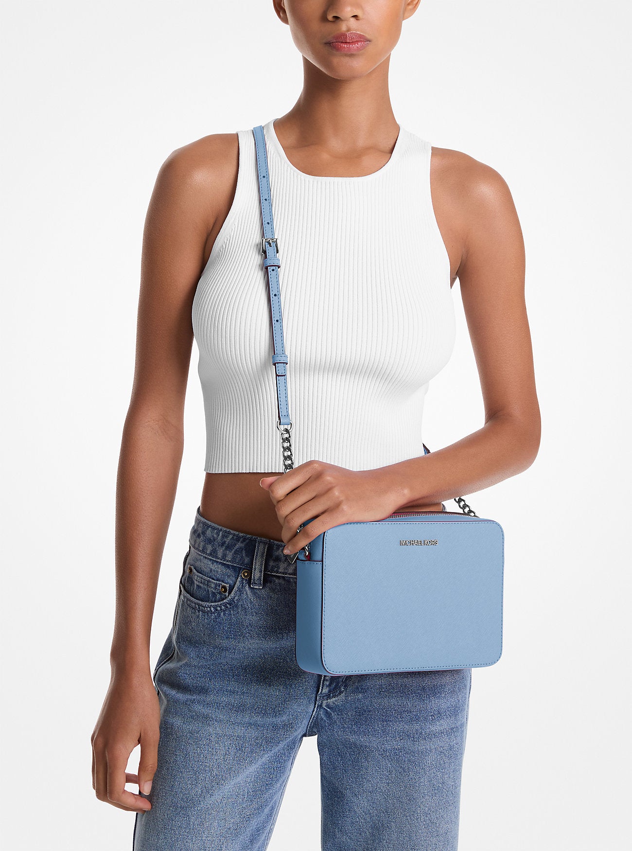 Cartera Michael Kors Clasica Sky Blue