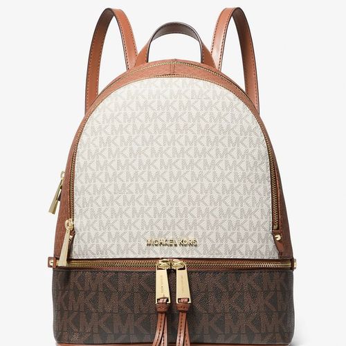 Mochila Michael Kors Rhea Logo Café
