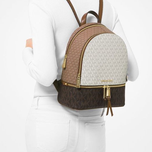 Mochila Michael Kors Rhea Logo Café