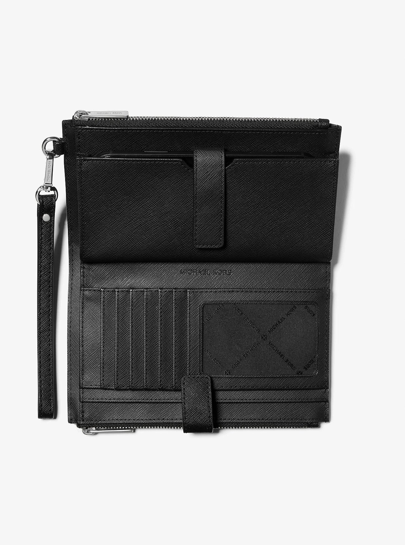 Billetera Michael Kors Jet Set Travel Signature Black