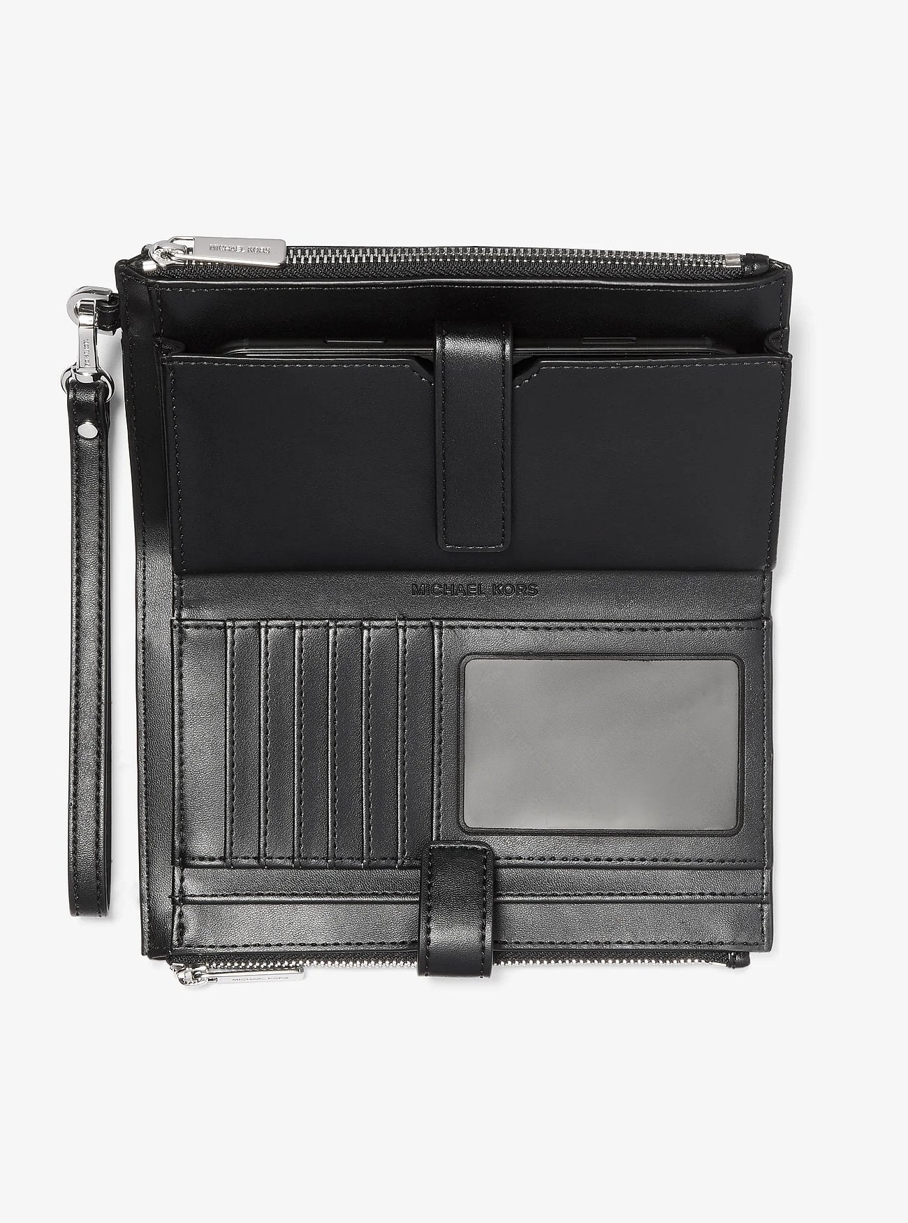 Billetera Michael Kors Jet Set Travel Signature Black Logo