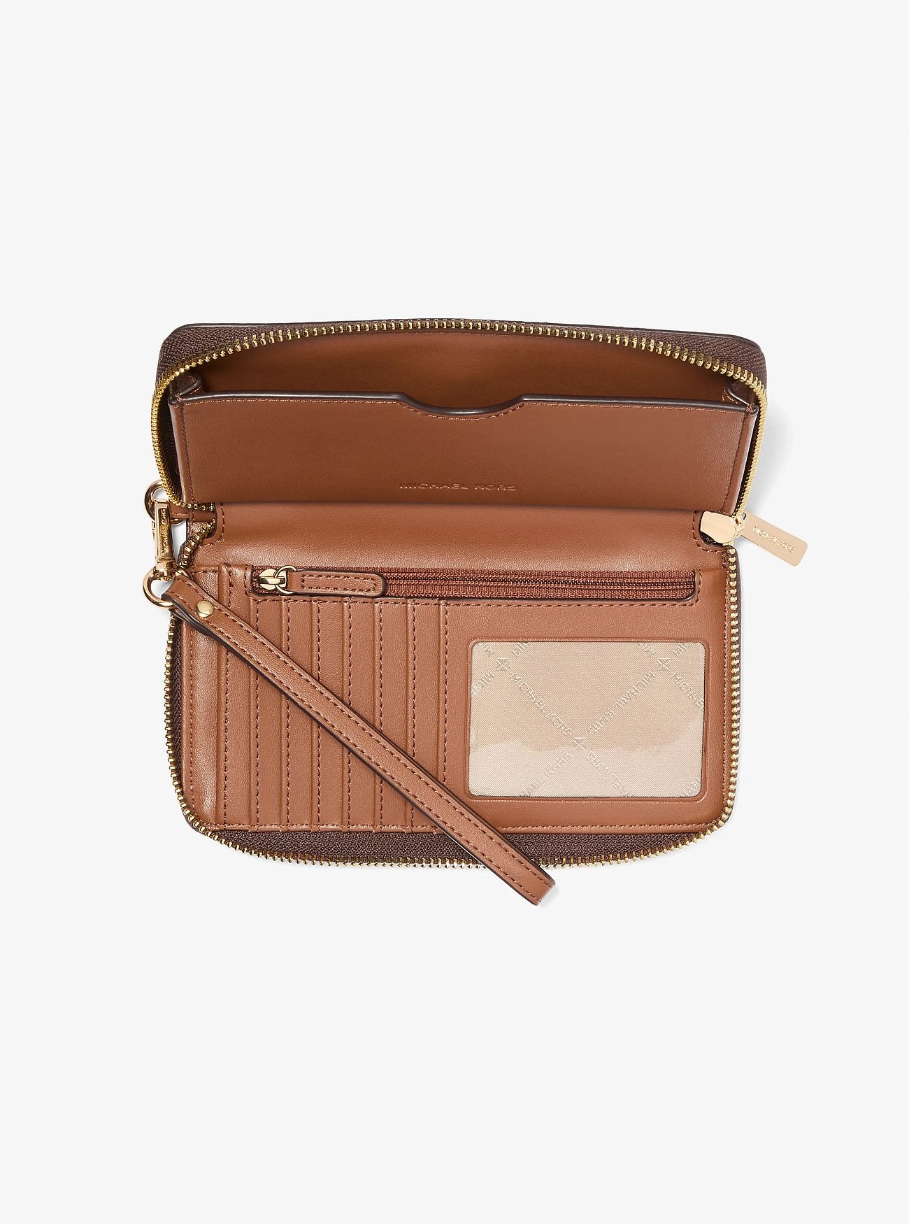 Billetera Michael Kors Jet Set Travel Wristlet Brown