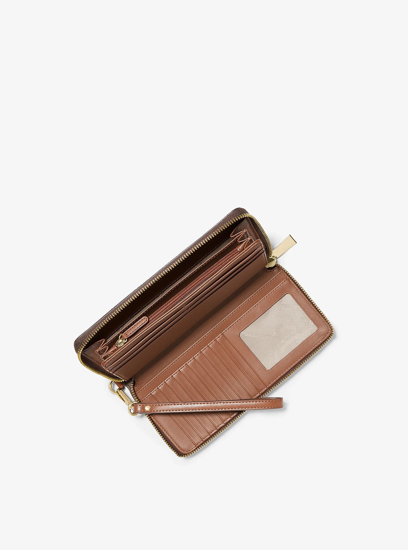 Billetera Michael Kors Jet Set Travel Continental Brown