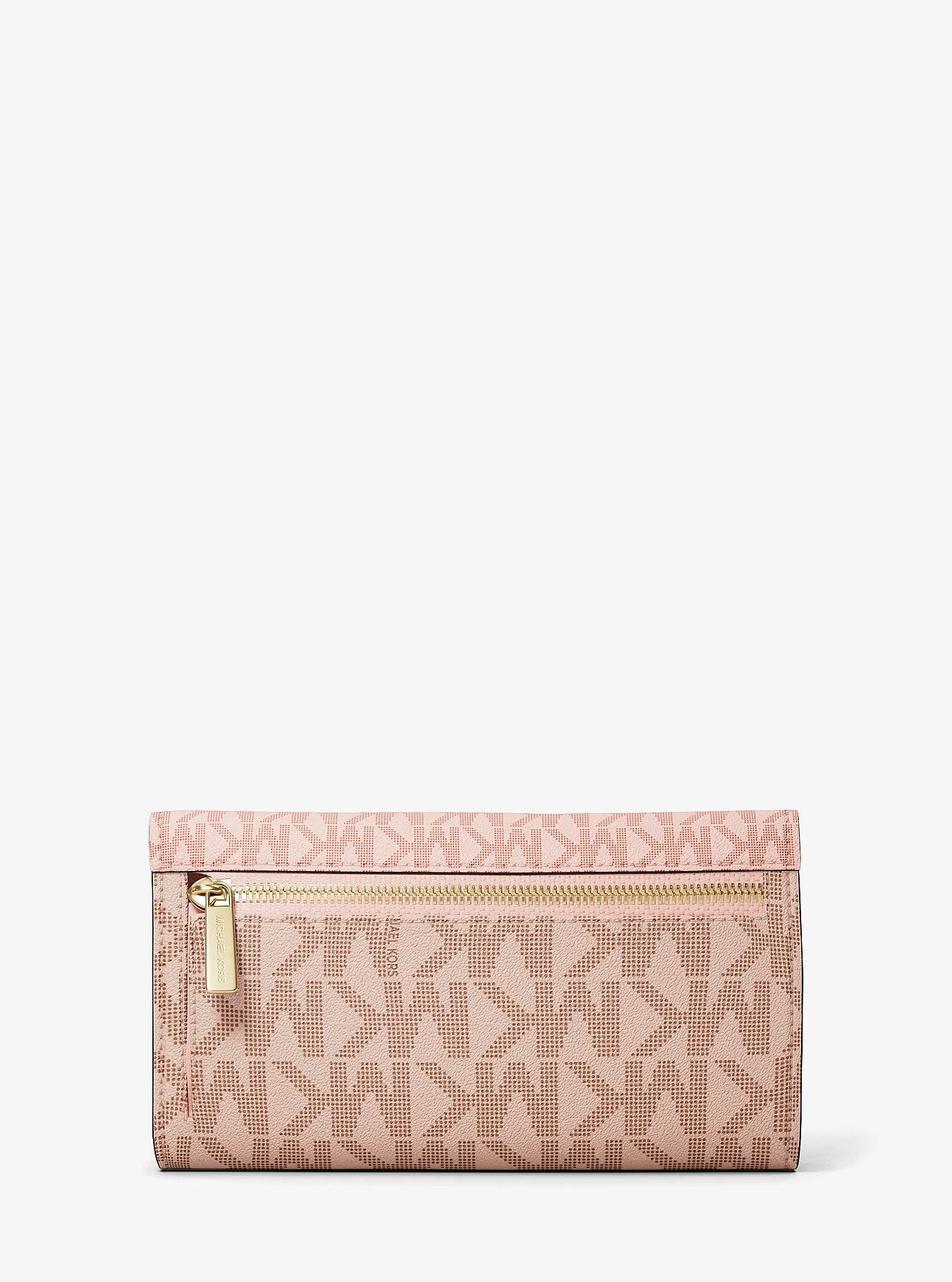 Billetera Michael Kors Jet Set Tri-Fold Logo Rose