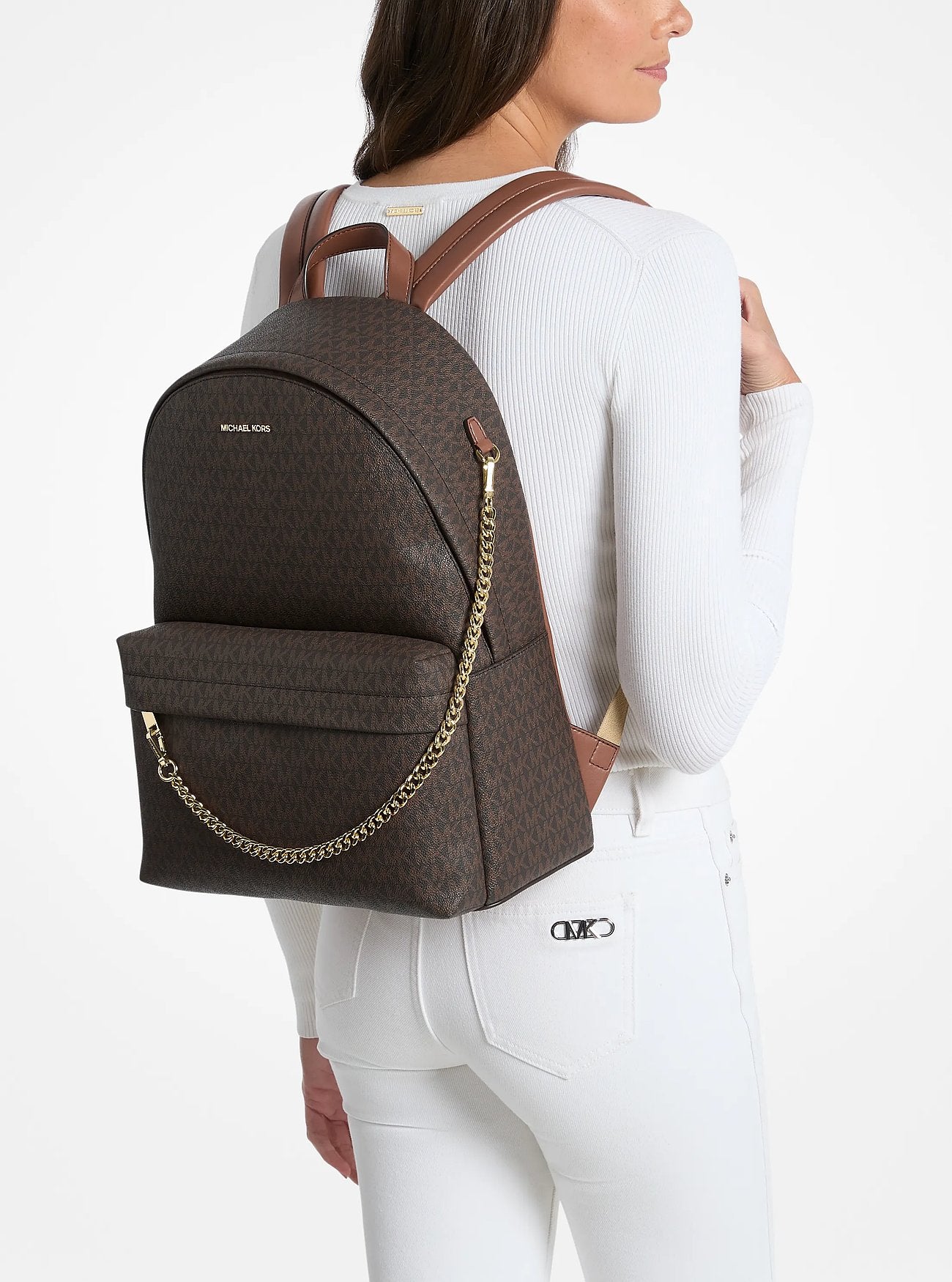 Mochila Michael Kors Slater Large Brown