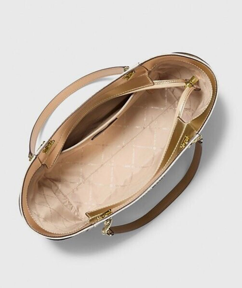 Cartera Michael Kors Signature Gold