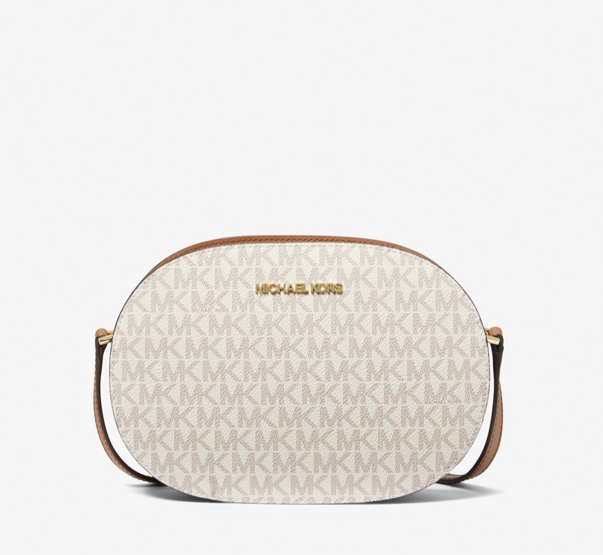 Cartera Michael Kors Oval Jet Set Travel Vainilla