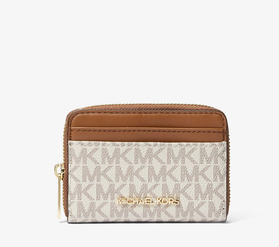 Billetera Michael Kors Zip Vainilla