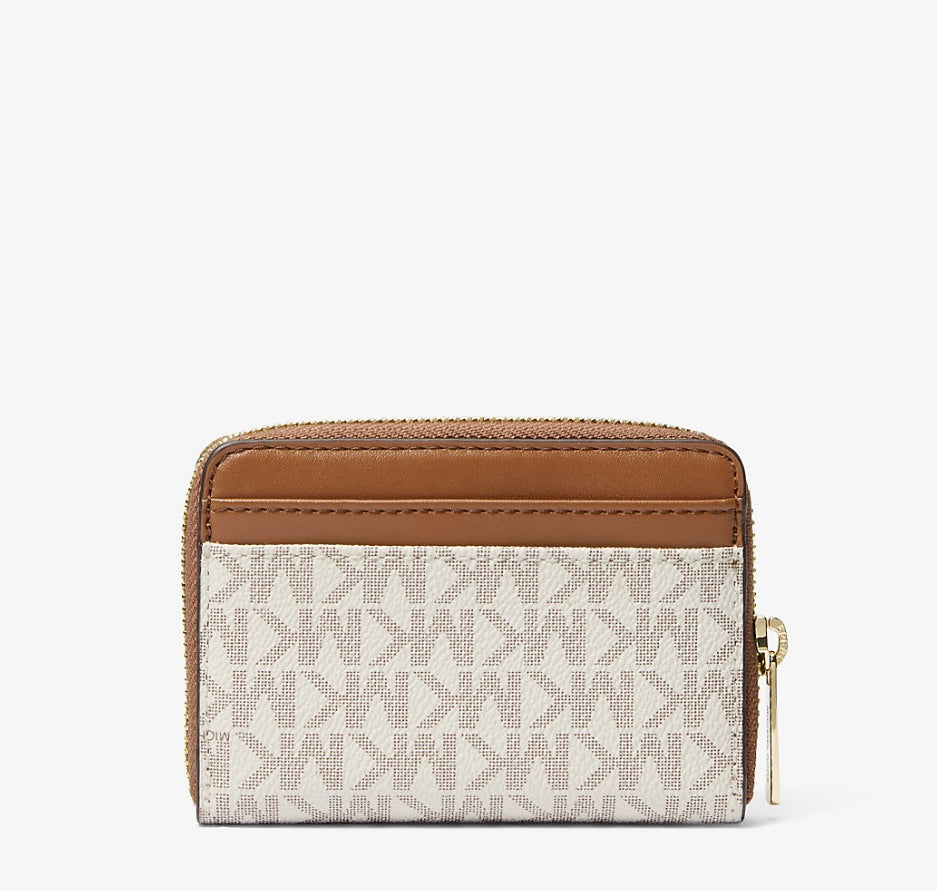 Billetera Michael Kors Zip Vainilla