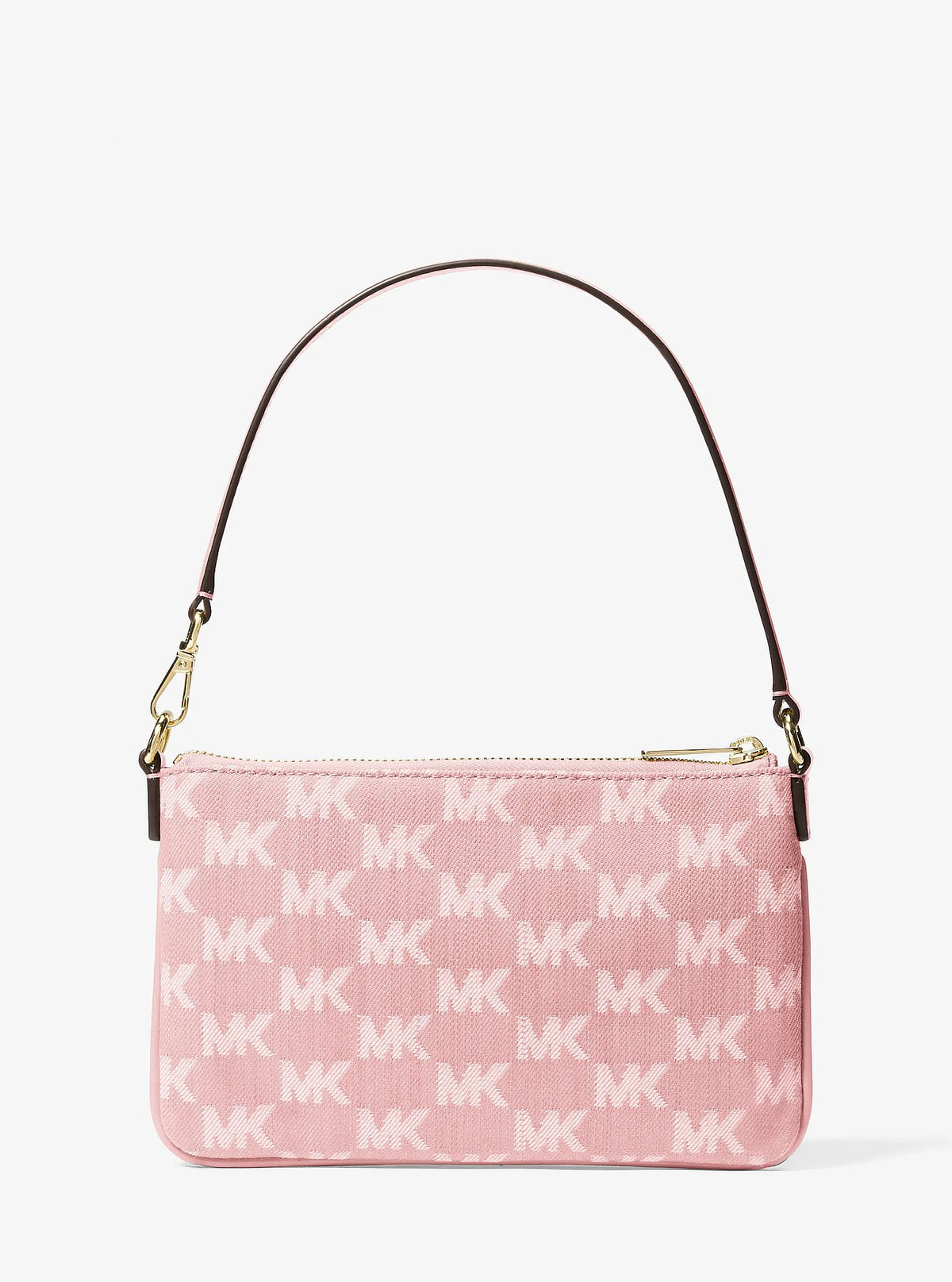 Cartera Michael Kors Wristlet Jet Set Denim Jacquard Rosa