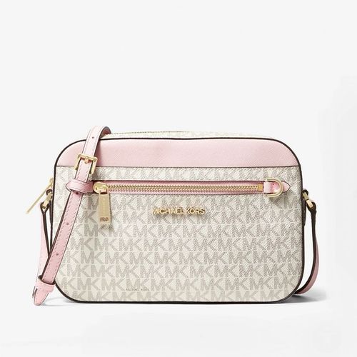 Cartera Michael Kors Jet Set Logo Rosa