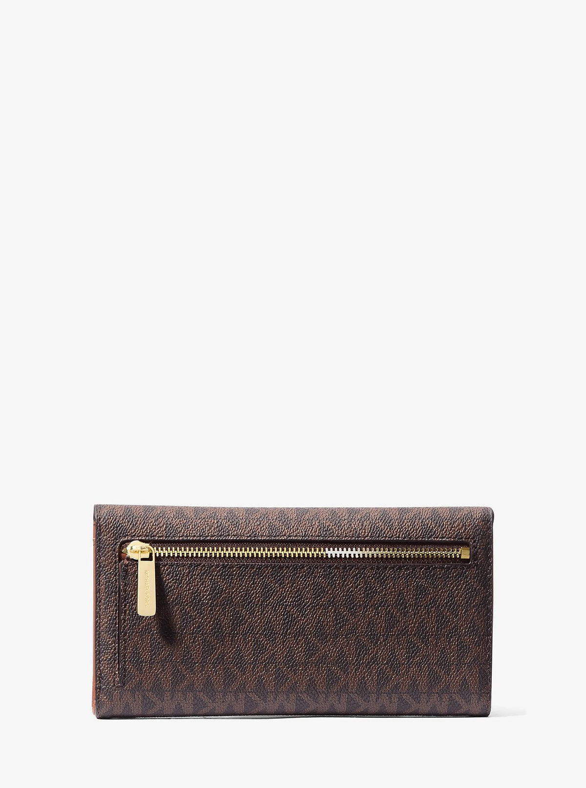 Billetera Michael Kors Tri-Fold Logo Signature Café