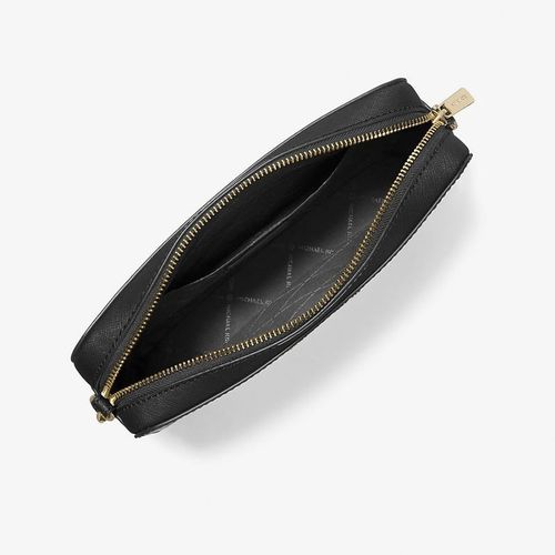 Cartera Michael Kors Clasica Jet Set Saffiano Black Gold