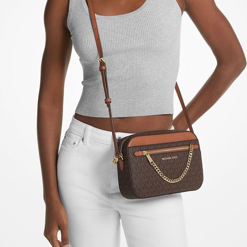 Cartera Michael Kors Jet Set Logo Cafe