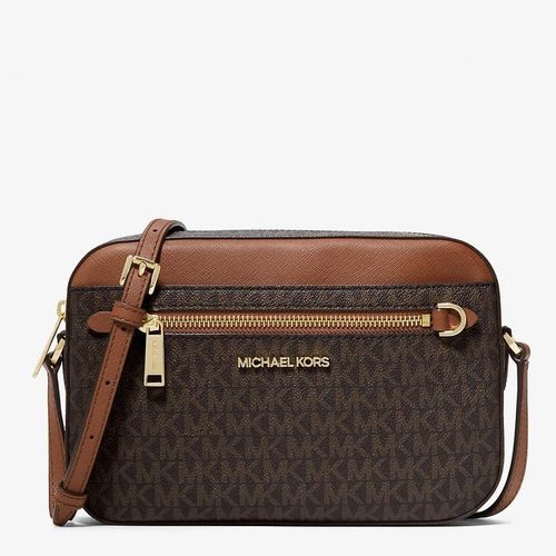 Cartera Michael Kors Jet Set Logo Cafe