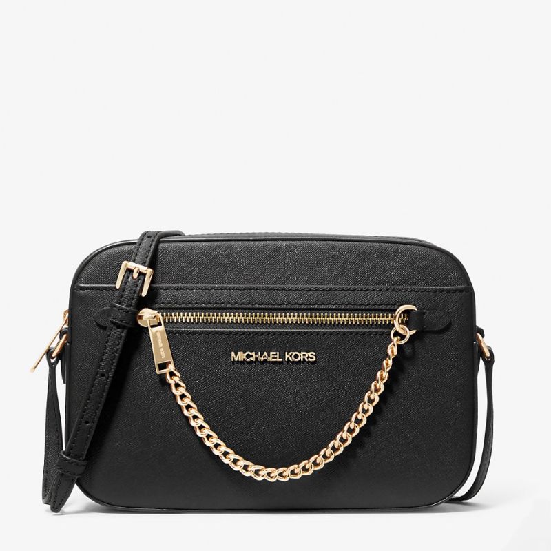 Cartera Michael Kors Jet Set Saffiano Black