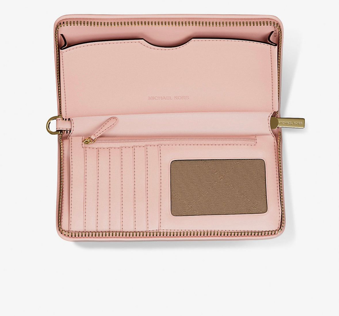 Billetera Michael Kors Jacquard Rosa