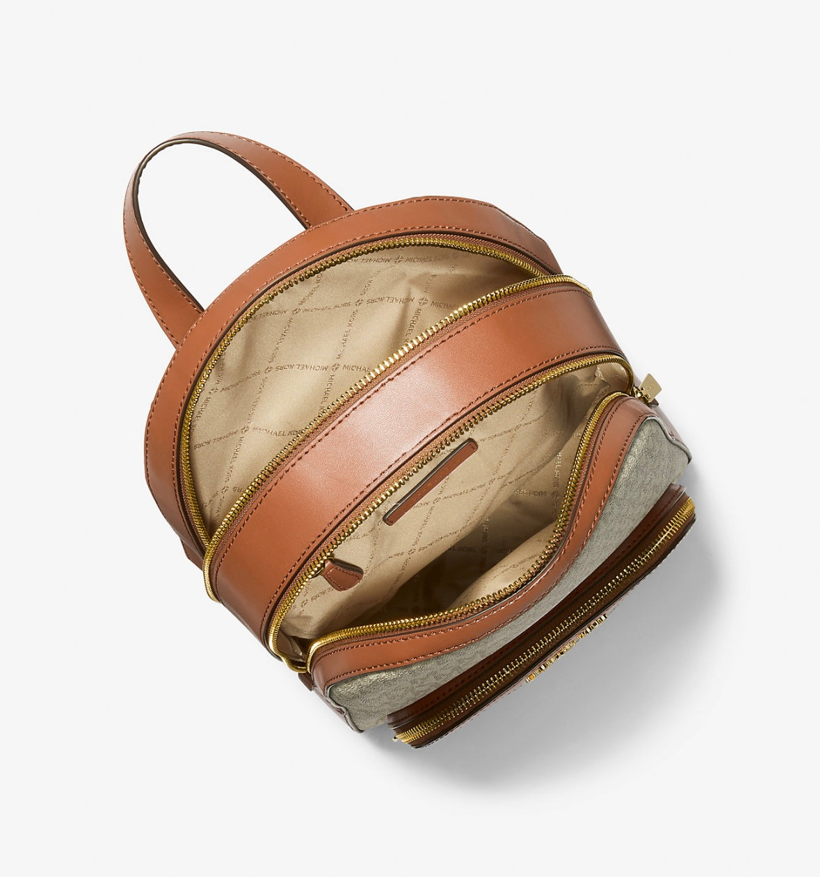 Mochila Michael Kors Jaycee Logo Vainilla