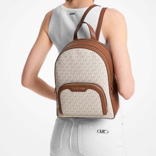 Mochila Michael Kors Jaycee Logo Vainilla