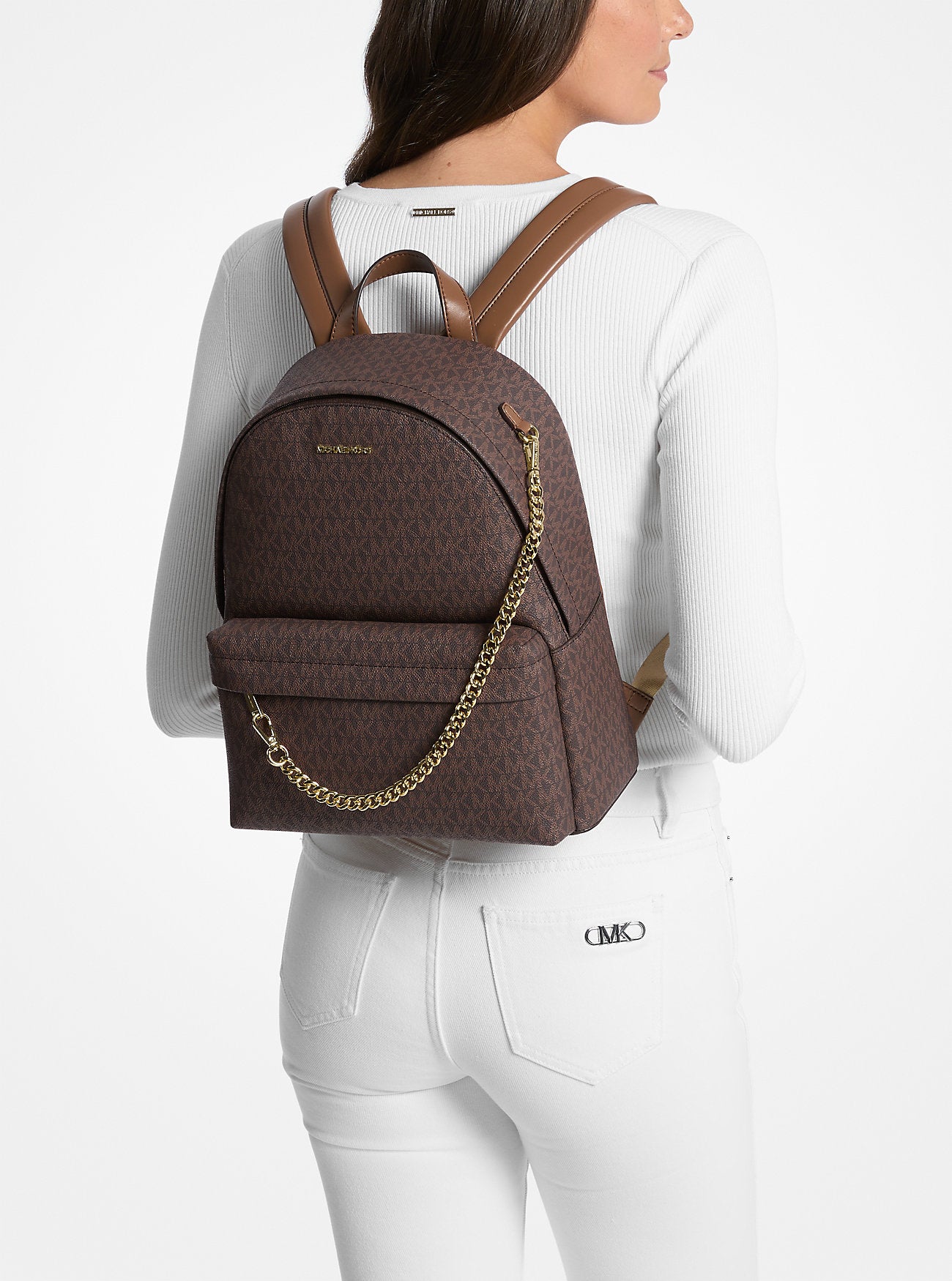 Mochila Michael Kors Slater String Café