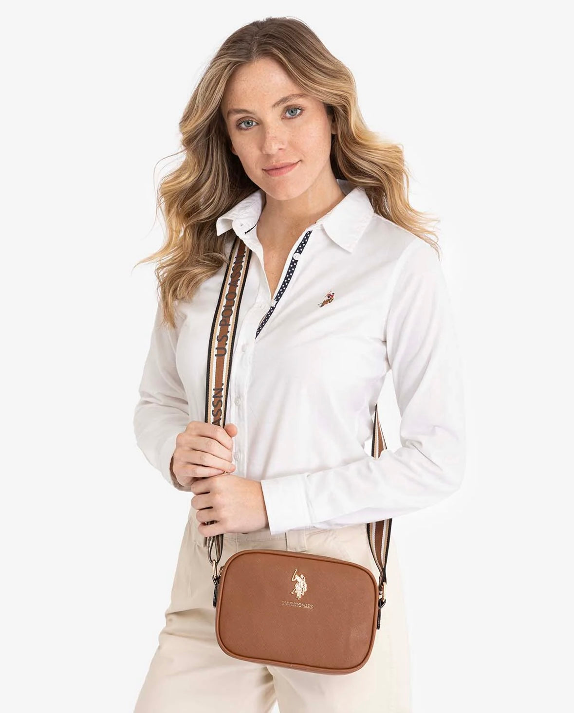 Cartera US Polo Assn Classic Bag Café