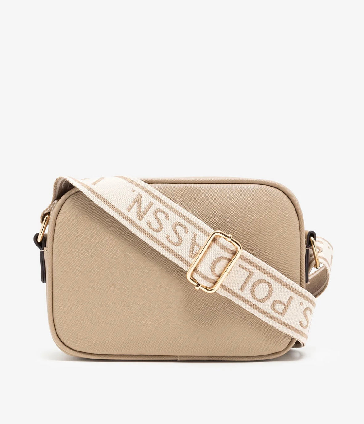 Cartera US Polo Assn Classic Zip Crossbody Café