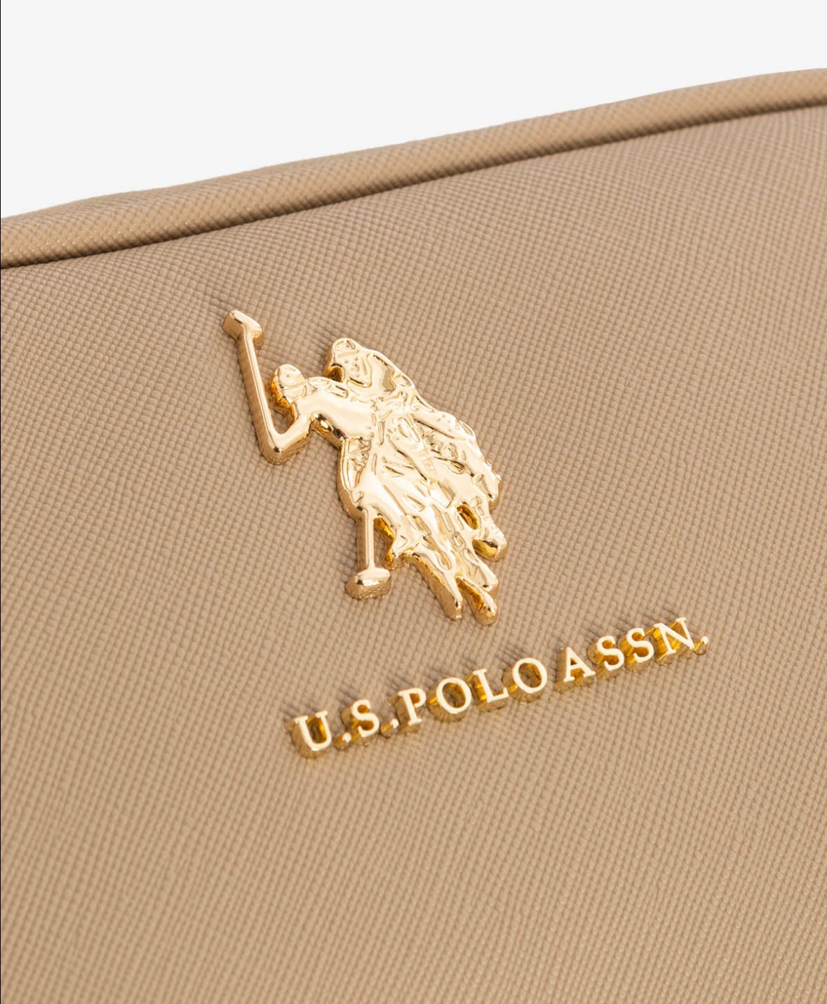 Cartera US Polo Assn Classic Zip Crossbody Café