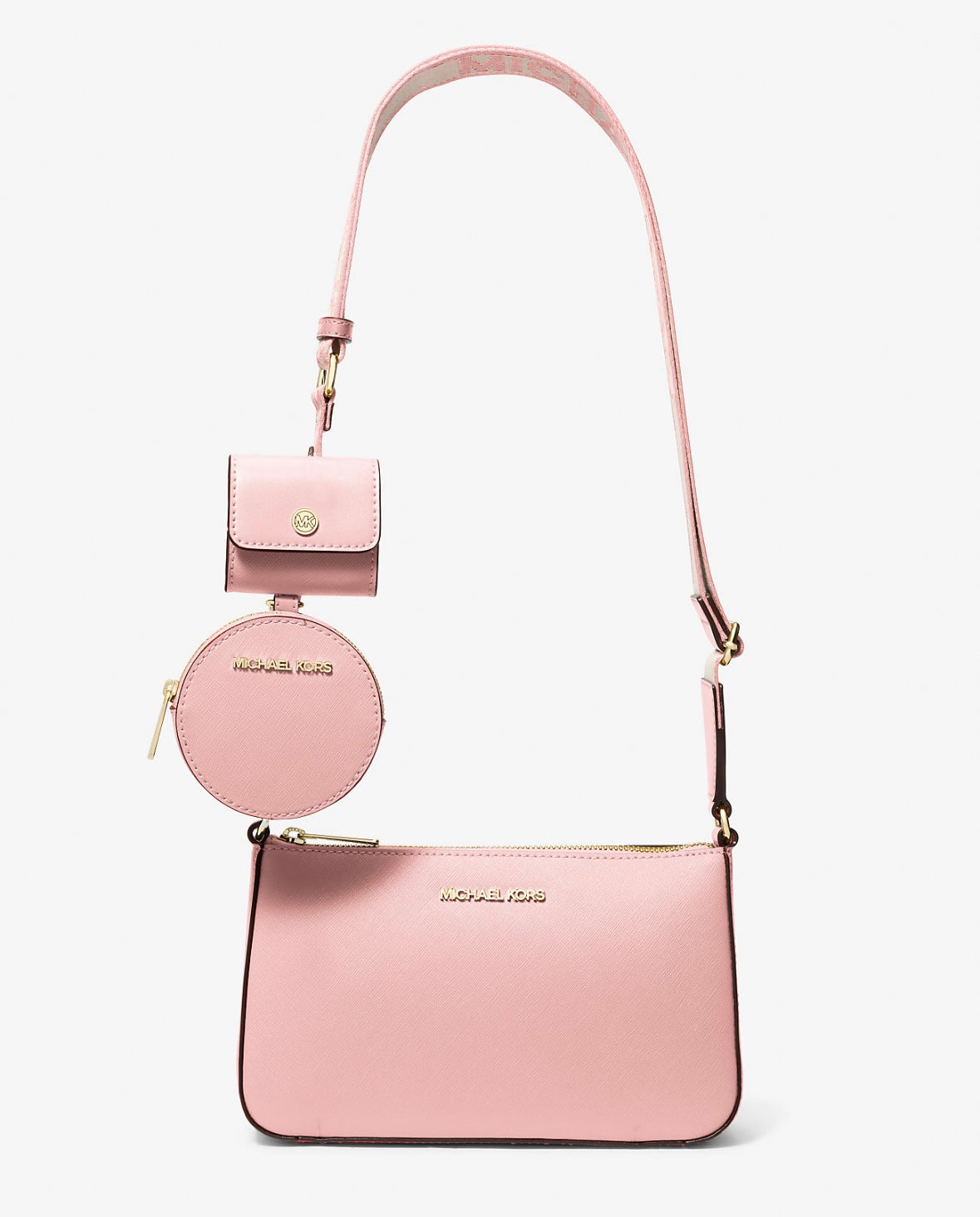MICHAEL KORS ピンク バッグ セット Cartera Michael Kors Jet Set AirPods Rosa – The Trend Chile