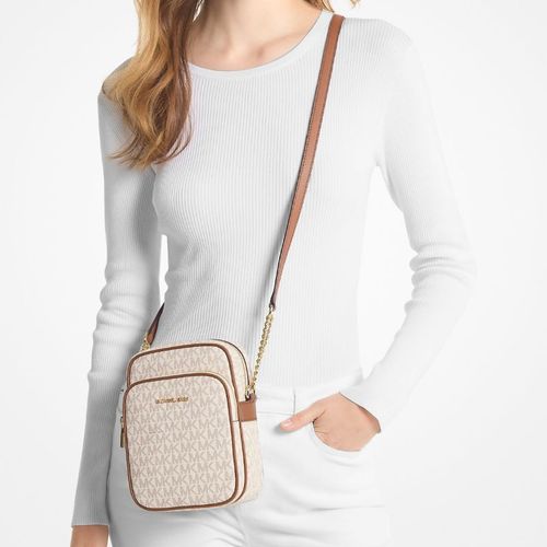 Cartera Michael Kors Jet Set Slim Vainilla
