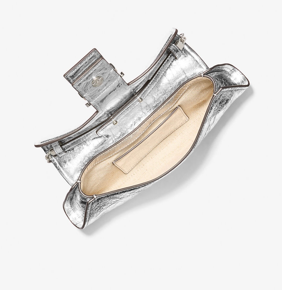 Cartera Michael Kors Colby Crackled Metallic