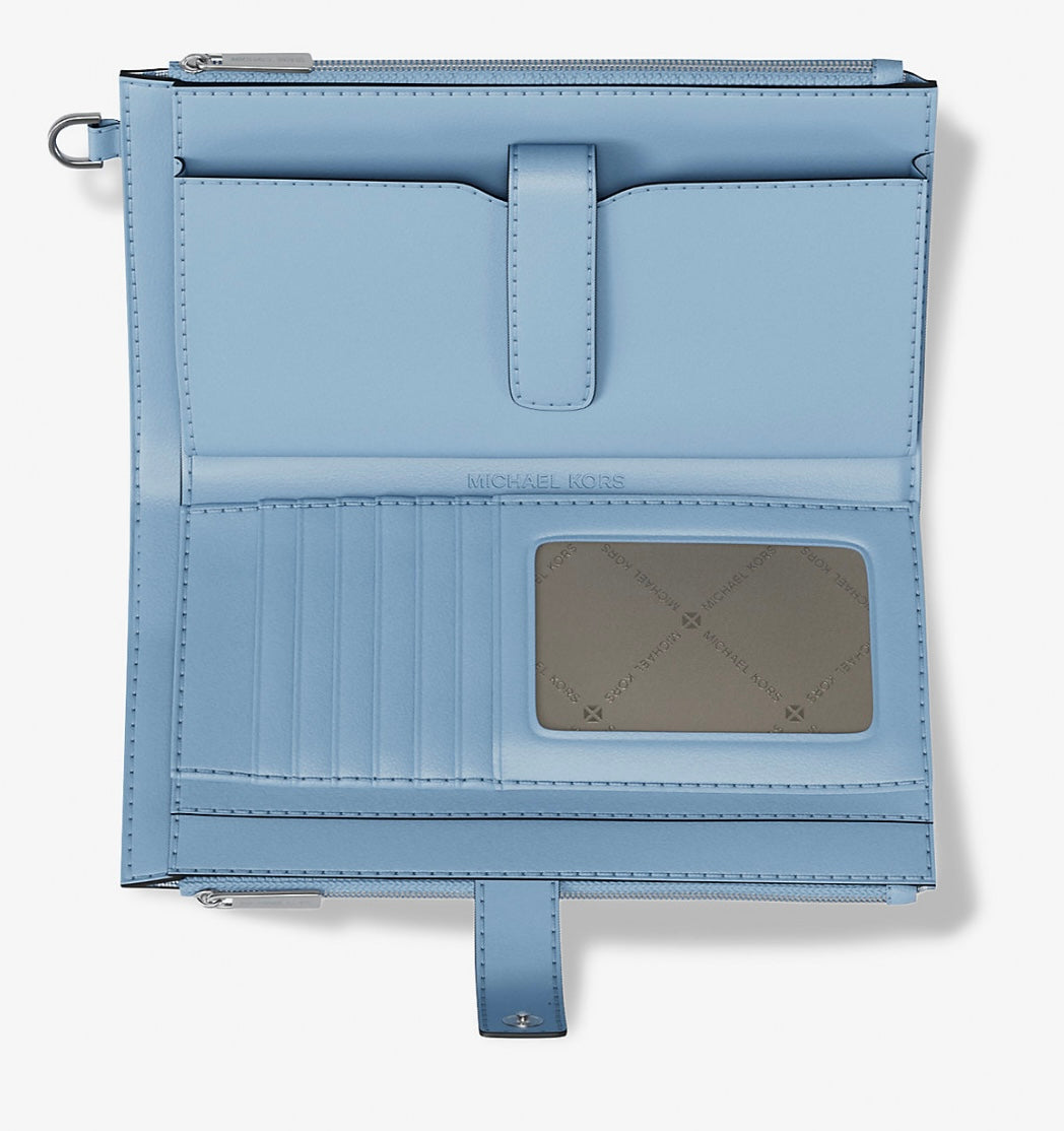 Billetera Michael Kors Jet Set Travel Ombré Sky Blue