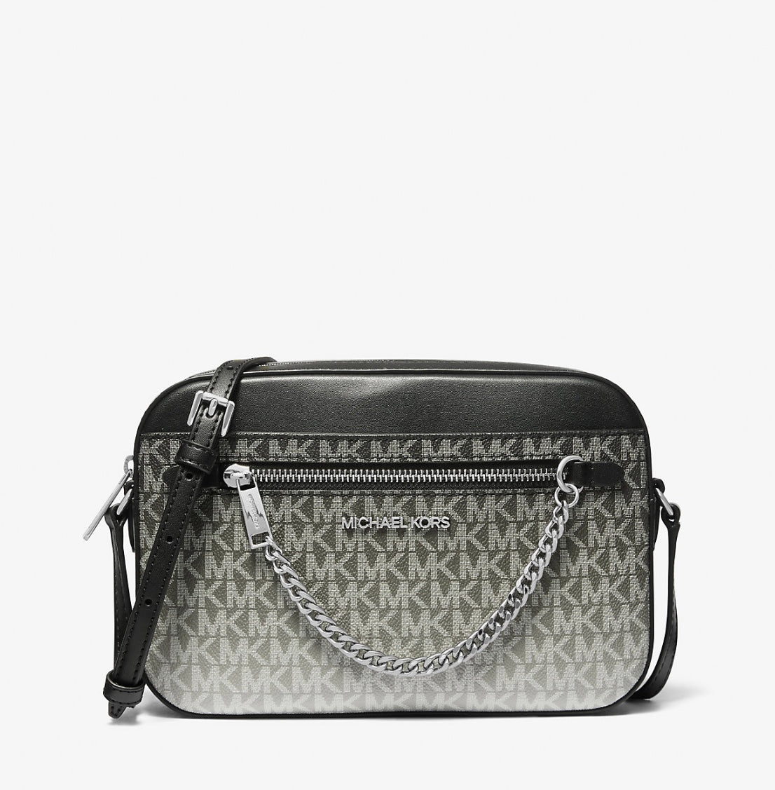 Cartera Michael Kors Jet Set Logo Ombré Black