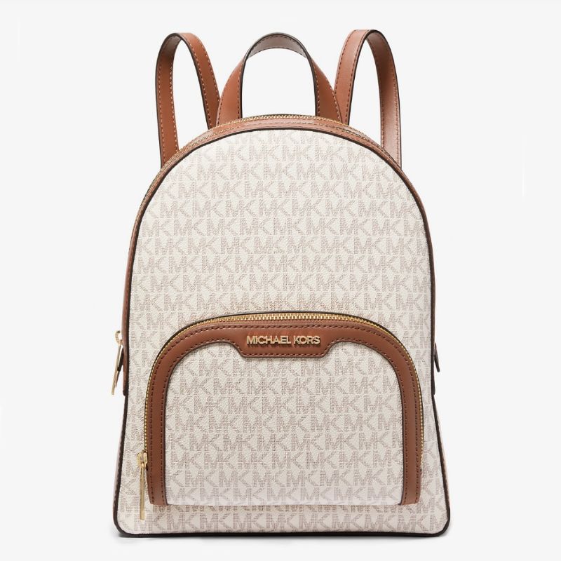 Mochila Michael Kors Jaycee Logo Vainilla