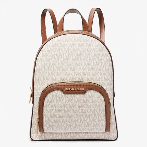 Mochila Michael Kors Jaycee Logo Vainilla