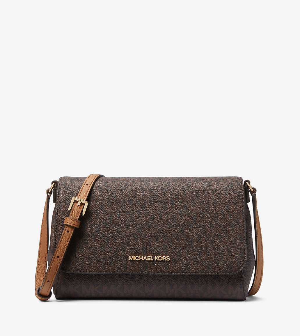 Cartera Michael Kors Logo Convertible Café