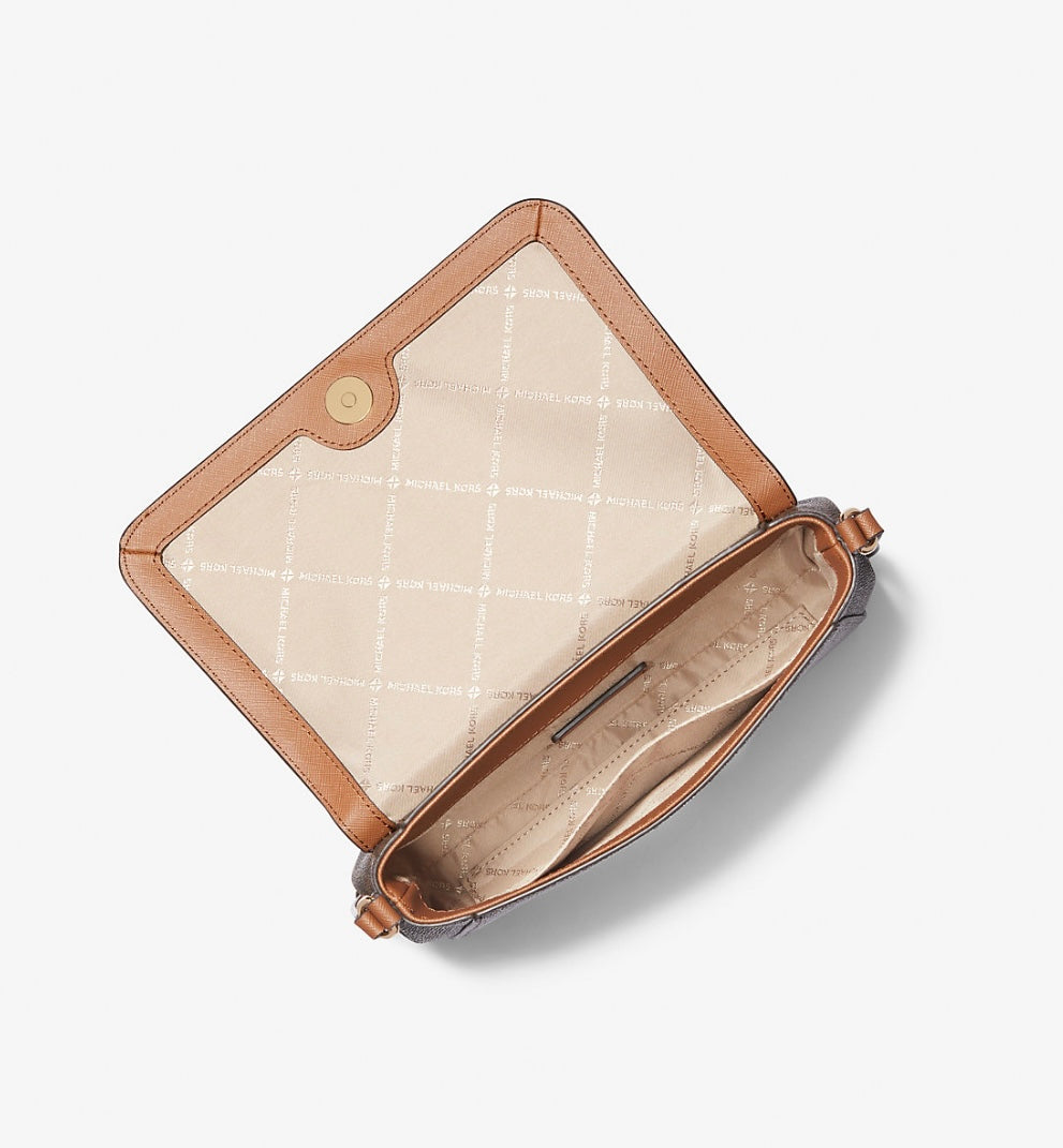 Cartera Michael Kors Logo Convertible Café