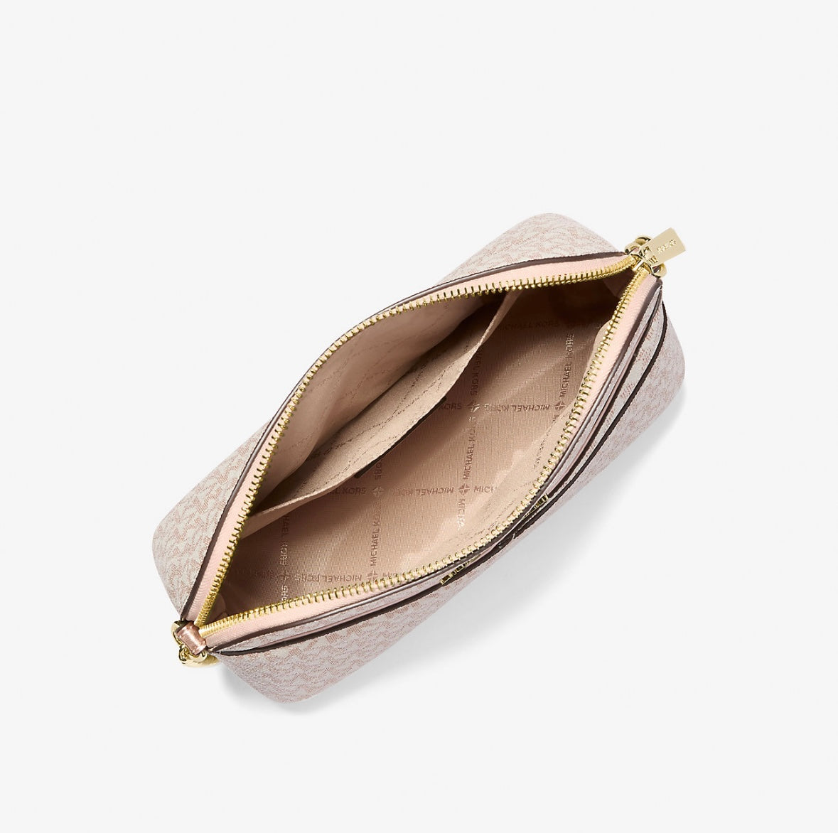 Cartera Michael Kors Dome Metallic Rose Gold
