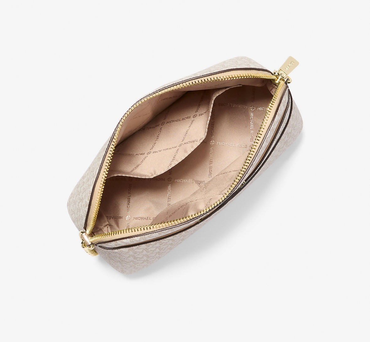Cartera Michael Kors Dome Metallic Gold
