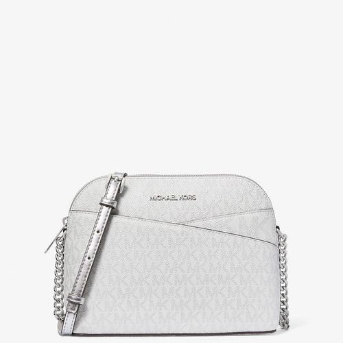 Cartera Michael Kors Dome Metallic White