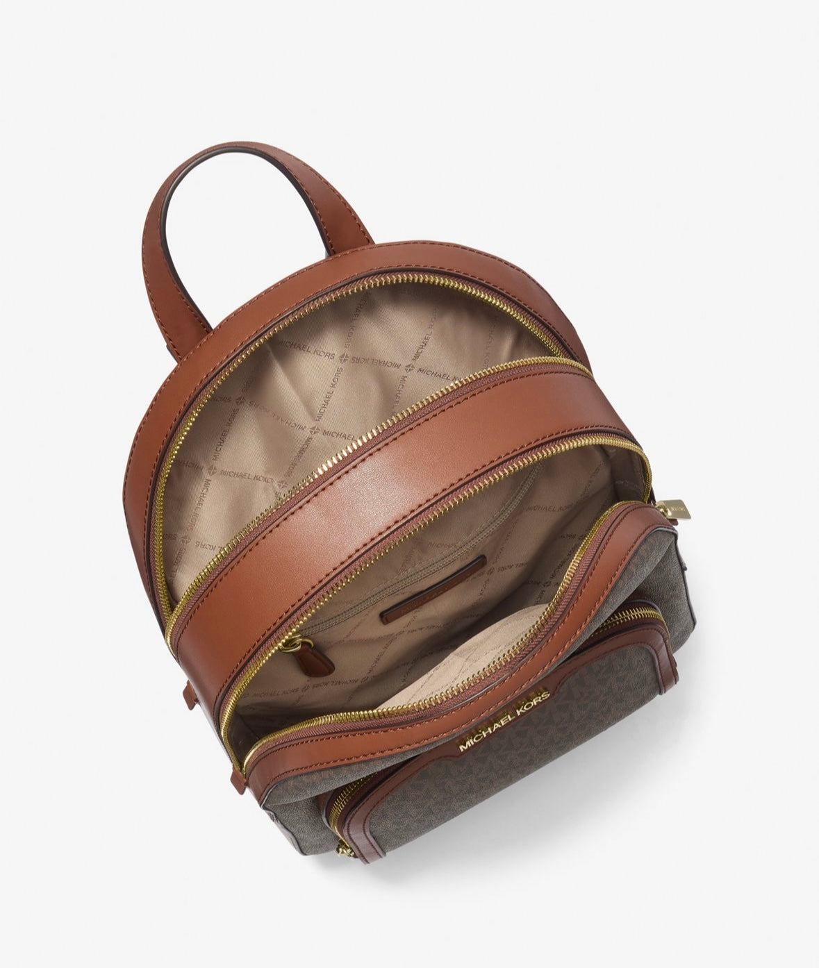 Mochila Michael Kors Jaycee Logo Brown
