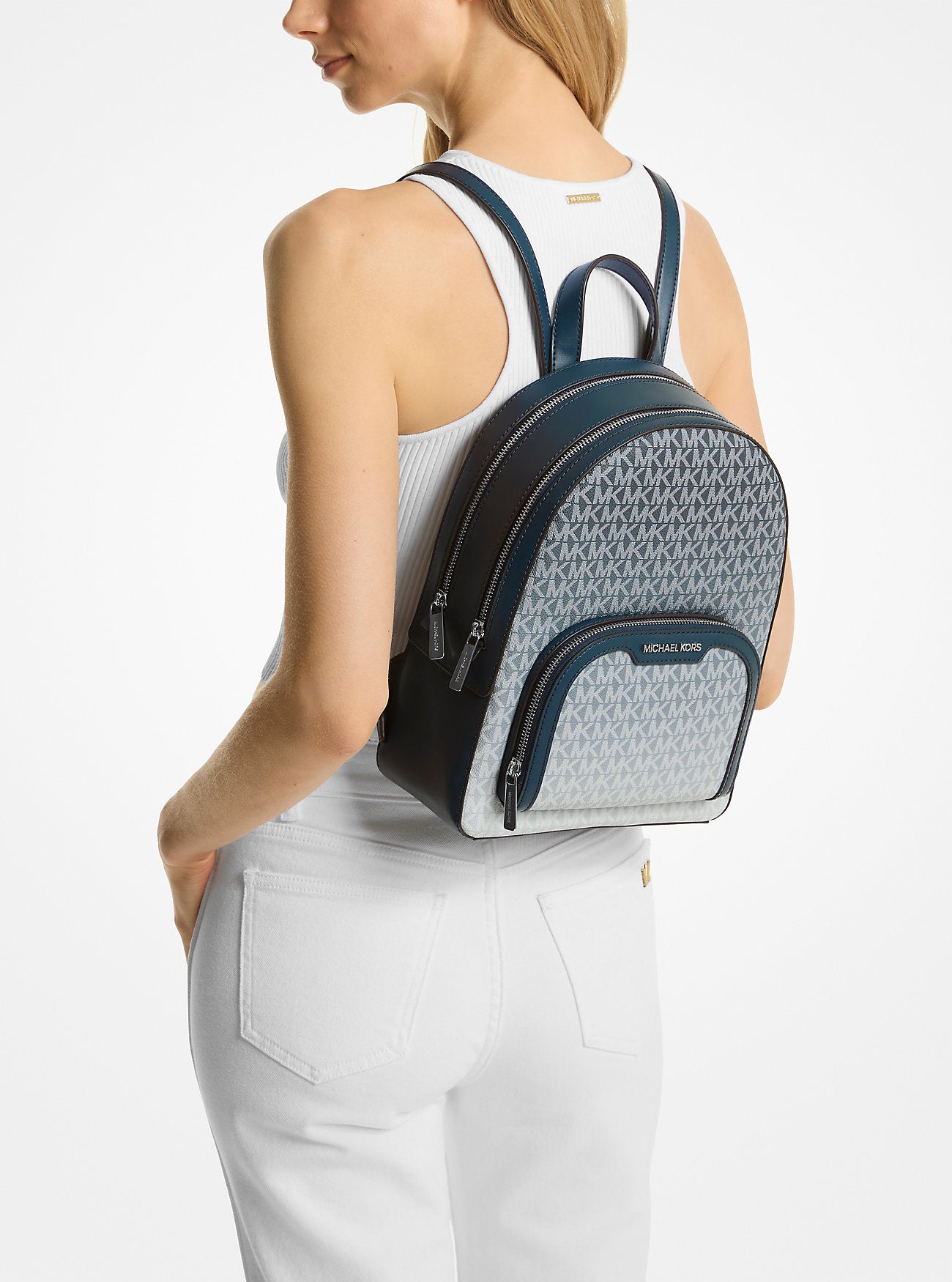 Mochila Michael Kors Signature Ombré Navy
