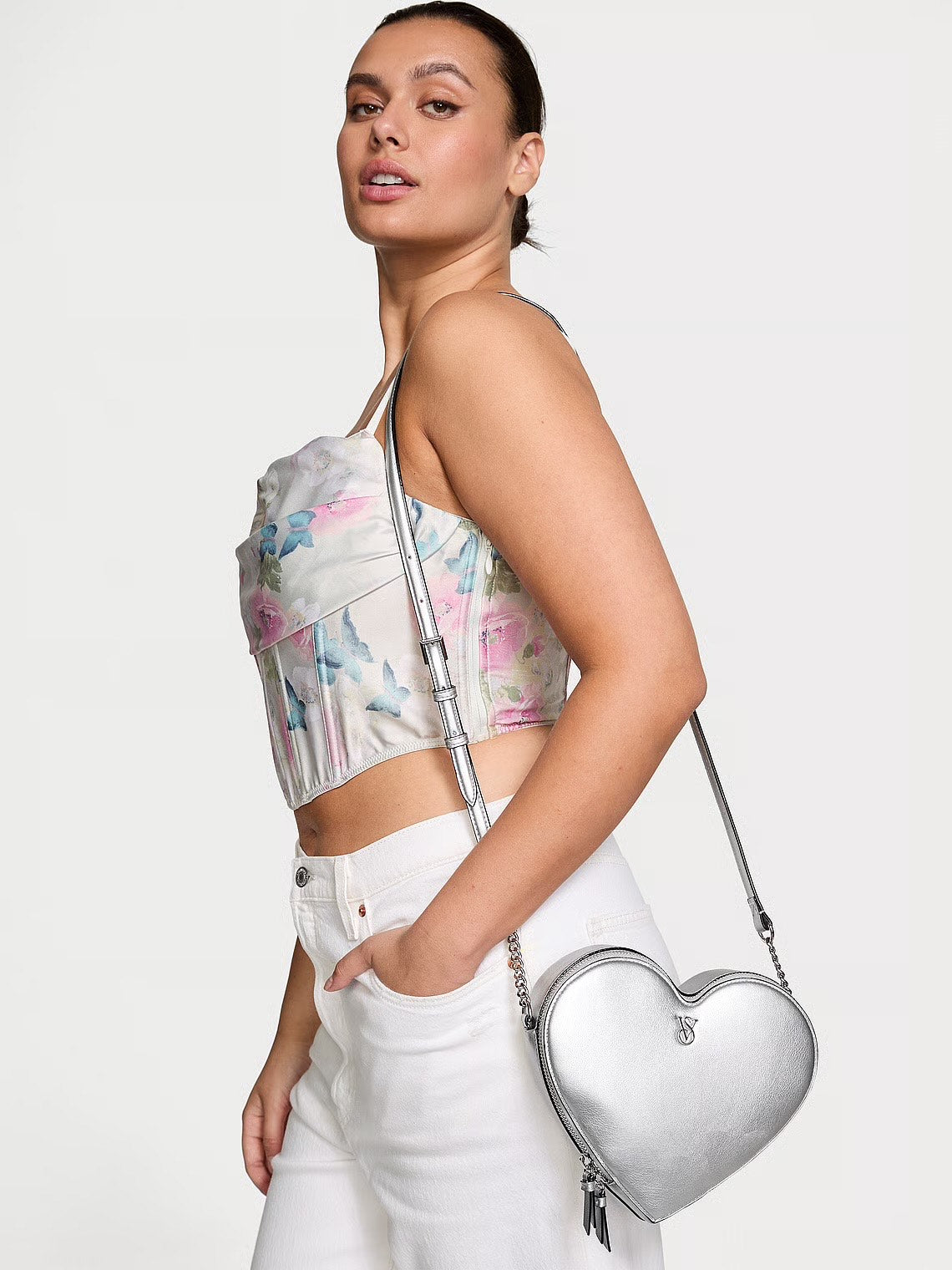 Cartera Victoria's Secret Heart Grey