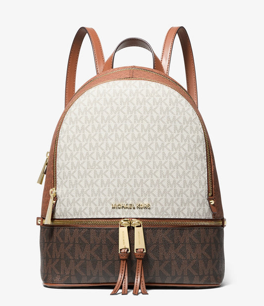 Mochila Michael Kors Rhea Logo Café