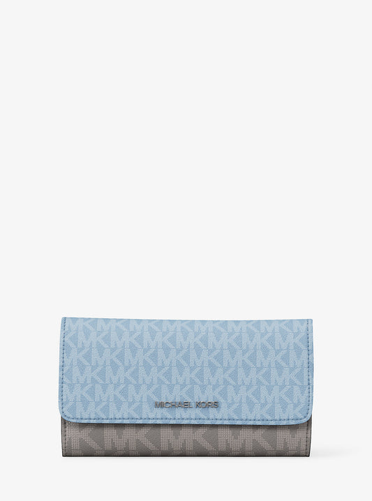 Billetera Michael Kors Tri-Fold Wallet Sky Blue