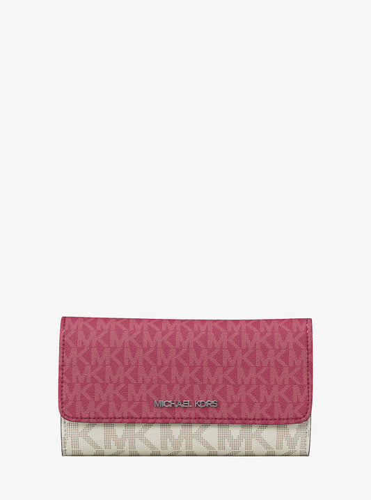 Billetera Michael Kors Tri-Fold Wallet Rosa