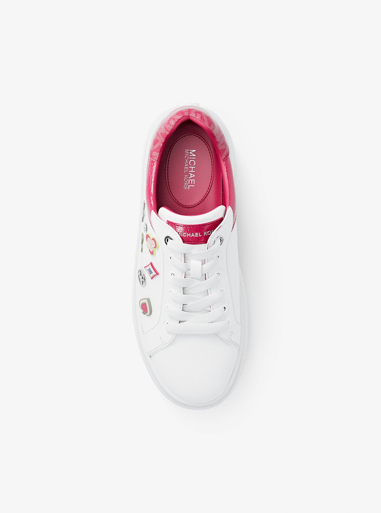 Zapatillas Michael Kors Romey Embellished Mixed-Media Rosa
