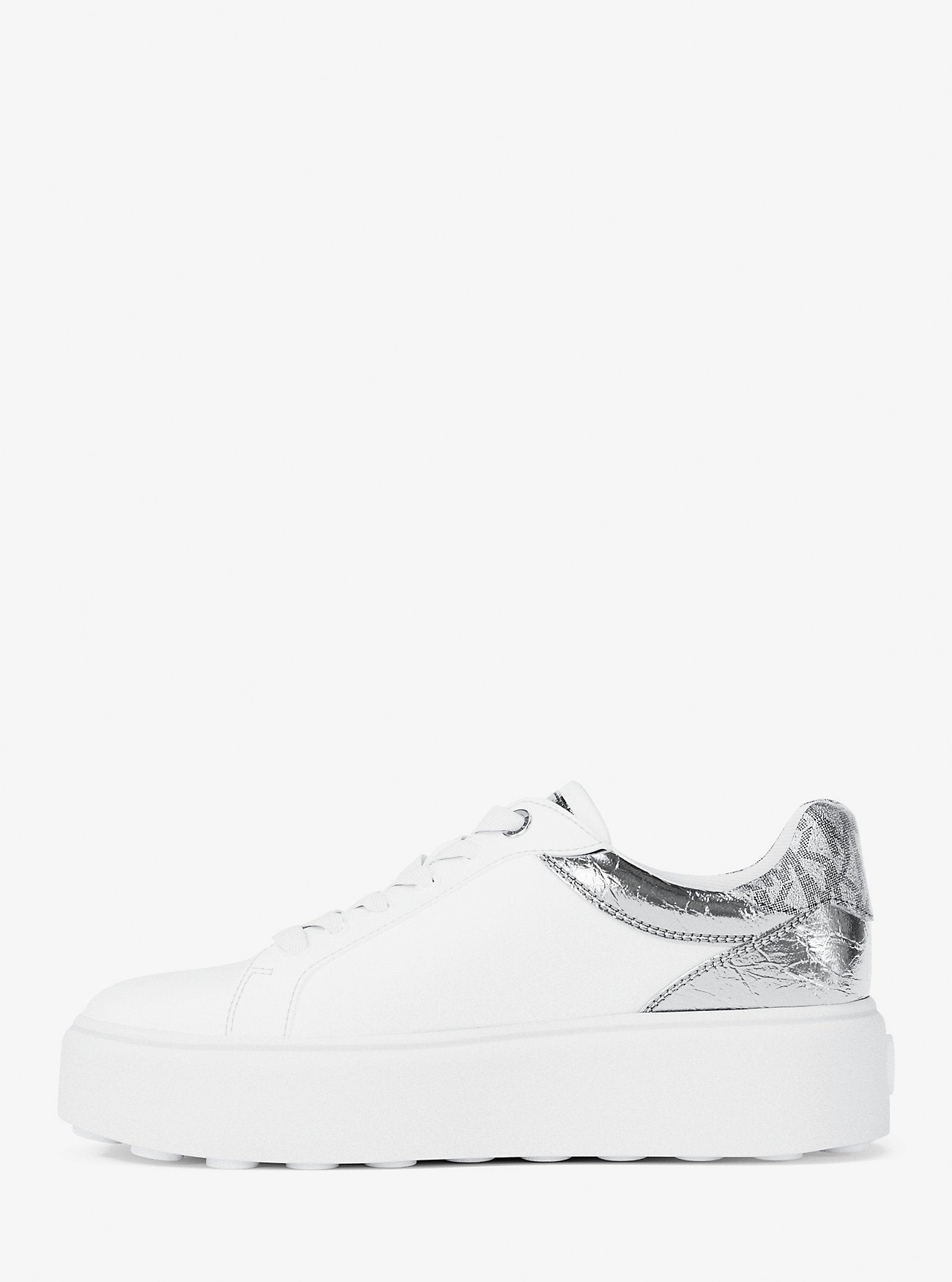 Zapatillas Michael Kors Romey Embellished Mixed-Media Silver