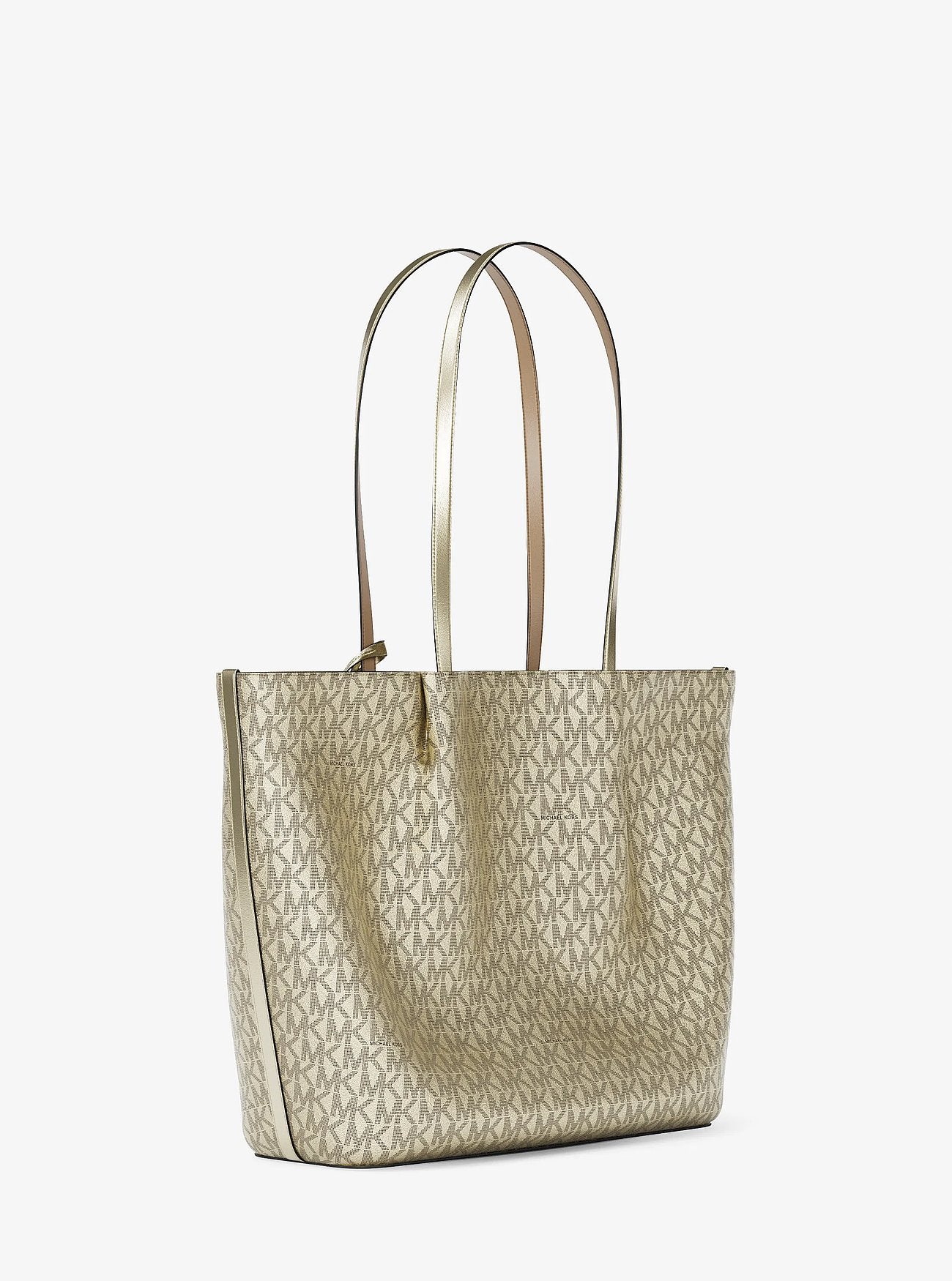 Cartera Michael Kors Tote Carson Logo Gold