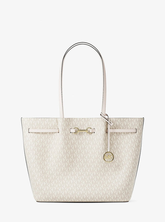 Cartera Michael Kors Tote Carson Logo Vainilla